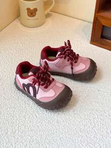 1双儿童休闲软底运动鞋，女童多功能跑步鞋，防滑，春秋季款 - 粉色 - 查看 6