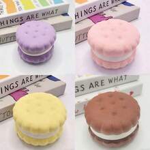 New Realistic Squishy Toy Emojioo Cake & Sandwich Cookie, Slow Rebound Modeling Clay, Good Tactile Feel! - Multicolor - View 2