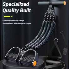 Shoze A Household Foot Pedaling And Pulling Device Designed Specifically For Shaping The Abdomen And Back, With A High-Strength Elastic Rope Suitable For Beginners In Home Fitness - Black (four) - View 7