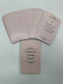 10.5x6.5cm Soulmate Love Message Oracle Cards, Accurate Divination And Simple Tarot Reading, Suitable For Beginners, Family Gatherings, Entertainment Games, Game Gifts, Card Games, Party Board Games, Couples & Friends Interactive Mini Games, Truth Or Dare Card Games, Leisure Games, Portable Cards, Friends Gathering Board Games, Holiday Travel Entertainment Games, Couples Card Games - Multicolor - View 5