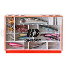 KINGDOM 1pc Waterproof Sealed Bait Storage Box, Durable And Pressure-Resistant With A Large Capacity, Adjustable Dividers, 360° Waterproof Gasket, Ultra Tough Construction, PP Plastic - Multicolor - View 7