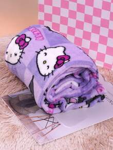 Sanrio 三丽鸥Hello Kitty紫色库洛米睡衣套装 - 学院风涤纶针织面料，圆领，松紧腰带，舒适的秋冬睡衣，时尚家居服套装，圣诞节和万圣节的理想之选 - 紫色 - 查看 4