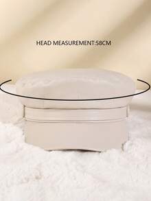 1pc Spring/Autumn Women's Hat, Korean Fashion Leather Flat Top Newsboy Cap, Stylish Beret Painter Military Hat - Multicolor - View 6