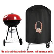 1 pieza Cubierta resistente para barbacoa, con impresión de letras en oro rosa, cubierta para parrilla de gas para cocinar al aire libre, adecuada para el hogar, caravana y accesorios de barbacoa. Protección resistente para cocinar al aire libre, utensilios de cocina y equipo de barbacoa, Día de la Mujer, artículos esenciales de viaje, recuerdos de boda, Y2k, dormitorio, accesorios de coche para mujeres, decoración de cocina, artículos del hogar - Negro - Ver 13