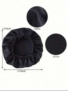 2 Pieces/1-Piece Set Of Silk Sleep Hats, Satin Hair Hats, Women's Wide Edge High Elasticity Hats, Color Ding Sleep Hats, Hair And Bath Hats, High-End Material Silk Hair Care Hats, Curly Silk Hair Bands For Women, Simple, Fashionable, Cute, Convenient, Elegant, Street Leisure High Elasticity 4cm/1.57-Inch Hair Rings, Suitable For Women's Daily Decoration Hair Sleep Cap - Multicolor - View 6