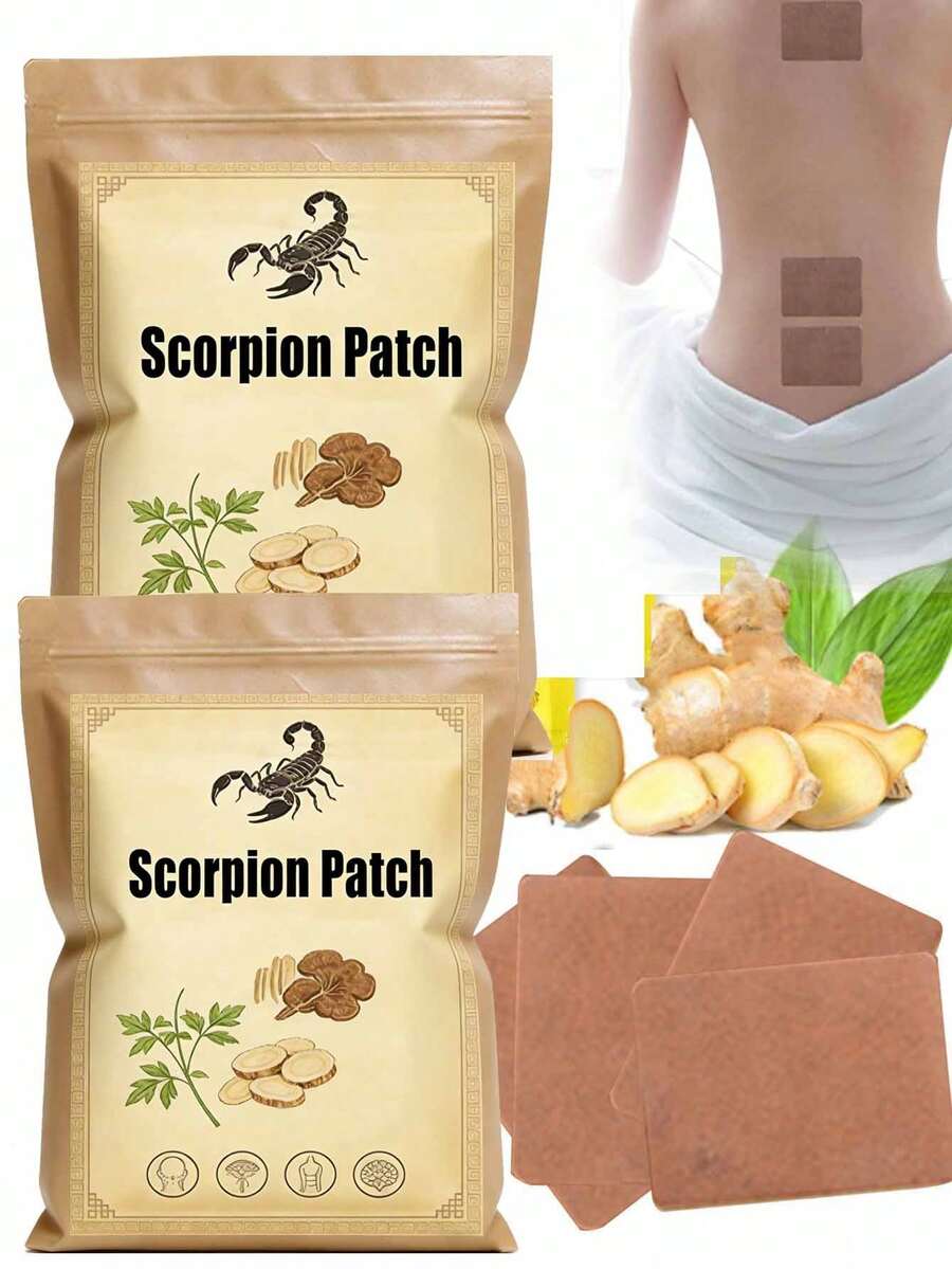 100片自发热姜膏贴，可用于颈部、肩部、腰部、膝盖、手腕及全身，呵护身体 - 彩色 - 查看 1