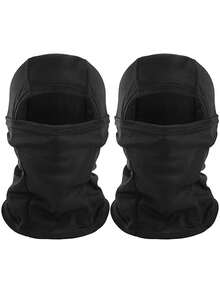 1/2/4件装男女通用纯色/迷彩拉法帽滑雪面罩，户外骑行登山防风防紫外线透气弹性头套 - 彩色 - 查看 7