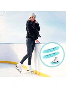 2pcs Ski Boot Ice Skate Blade Protector Covers, Ice Skating Shoes Blade Guards, Maple Leaf Ice Skate Blade Covers, Suitable For Ice Hockey, Roller Derby, Speed Skating, Impact-Resistant And Easy To Clean Design, Ideal For Hockey Skates And Ice Skates, Perfect For Winter Sports And Gifts (Christmas/Halloween/Mother's Day/Father's Day) - Multicolor - View 12