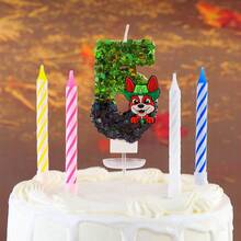 Paw Patrol 5支汪汪队主题数字蜡烛，1支数字蜡烛和4支柱状蜡烛，蛋糕装饰，派对闪光创意生日蜡烛，适用于各种节日装饰 - 彩色 - 查看 20