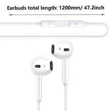 3.5mm Wired Earphones, In-Ear Stereo Bass Headphones With Microphone For Audio Calls And Music, Compatible With IPad/PC - White - View 3