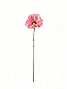 MEHELANY 4/1pc Pink Artificial Poppy Flower, Real Touch PU Material Poppy Flower Stem For Outdoor Wedding Party Office Home Decoration DIY Bouquet, Spring And Summer Bulk Fake Flower Centerpiece, Bridal Shower Decoration Arrangement - Pink - View 6