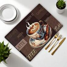 1 Peça Tapete de Secagem com Padrão de Cozinha, Adequado para Cafeteira, Pia, Tigelas e Utensílios, Tapete de Cozinha Multiuso, Essencial para Decoração de Casa e Cozinha, Parte do seu Estilo e Decoração Aconchegante de Outono/Inverno - Multicolorido 2 - Visão 12