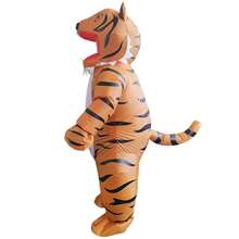 New Inflatable Standing Tiger Role-Playing Costume, King Of The Forest Tiger, Funny Cartoon Animal Accessory, Special-Purpose Animal Costume - Multicolor - View 4