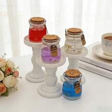 1支7.5厘米海洋香氛蜡烛，有玫瑰、薰衣草、茉莉和海洋四种香型可选，凝胶蜡烛，无烟氛围香氛蜡烛，手工制作，适合浪漫晚餐、情人节、家居装饰、摄影道具、派对/餐厅装饰、完美礼品之选、日常使用、婚礼装饰、野餐聚会、斋月和情人节餐桌布置、毕业礼物、纪念品。 - 彩色 - 查看 7