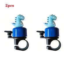 جرس دراجة بشكل ديناصور، صوت عالي 120 ديسيبل، جرس معدني متين - تأثير صوت الزئير للدراجات الجبلية والطرق، إكسسوار دراجة خارجي ممتع - متعدد الألوان - مشاهدة 15