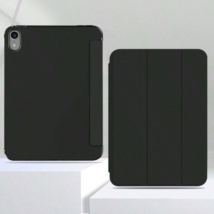 Ốp lưng máy tính bảng màu đen cơ bản dành cho iPad thế hệ thứ 11, vỏ bảo vệ A16, chân đế gập ba, bảo vệ toàn thân chống rơi vỡ, chức năng ngủ/thức thông minh, tương thích với iPad thế hệ thứ 10, Air 11, thế hệ thứ 9 10.2", thế hệ thứ 8 10.2", Pro 11" (thế hệ thứ 2/3/4), quà tặng mùa xuân.
