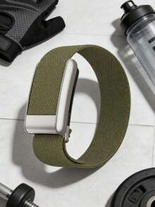 Dây thun co giãn tương thích với đồng hồ 5.0/MG, dây đeo đồng hồ bằng nylon, dây đeo thay thế mềm mại, thoáng khí, dây đeo cổ tay thể thao cho đồng hồ 5.0, dễ dàng lắp đặt, có thể điều chỉnh kích thước. - xanh quân đội - Xem 1