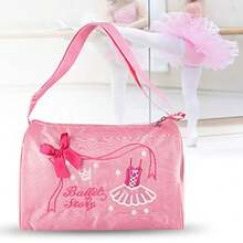 CYPNBolsa de ballet para niña Bolsa de Natación de Ballet de Baile para Niña Mochila de Mano Bordada Bolsas de Lona de Baile para Danza Gimnasia Yoga Latino RosaFashion - Rosa - Ver 6