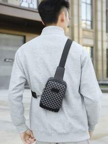 1pc Men's Multi-Functional Convertible Chest Bag | Waterproof USB Charging Crossbody Waist Pack | Fashion Casual Sling Bag For Office Business Teacher Holiday Gift All Seasons , Valentines Gifts - Multicolor - View 6