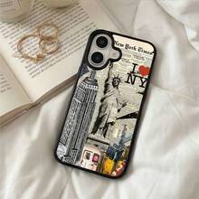 New York Style Magnetic Phone Case With Statue Of Liberty And Cityscape DesignFor  17,17Pro,17ProMax,14,15,16,13,14,15,12,11Plus,Pro,Max,For Samsung Galaxy S25PLUS/S25ULTRA/S25/S23/S24,S22 Fun Print,Cute Design,Suitable For Both Men And Women. - Nhiều màu - Xem 2