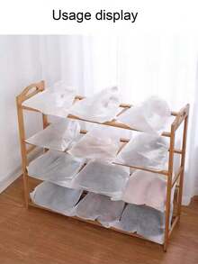 10pcs Shoe Dust Bags, Shoe Dust Covers, Non-Woven Fabric Shoe Sun Protection Covers, Shoe Washing Bags, Sports Shoes Dust Covers (For White Shoes), Universal Dust Covers (For Bags And Clothes), Storage And Organization