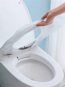 10pcs/15pcs/25pcs Disposable Toilet Seat Covers - Hygienic Portable Travel Set, Suitable For Hotels And Outings - Multicolor - View 4