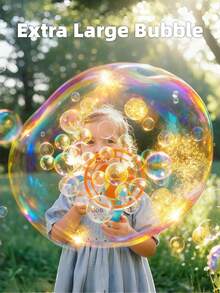 Kids Electric Bubble Machine - Handheld Automatic Bubble Blower Plastic Toy, Suitable For Indoor/Outdoor Party Play, Also A Great Birthday Gift For Family & Friends (Batteries Not Included), Girls Toys, Boys Toys, Party Games, Wedding Bubbles, Bubble Gun, Mother's Day - Bubble Machine - View 3
