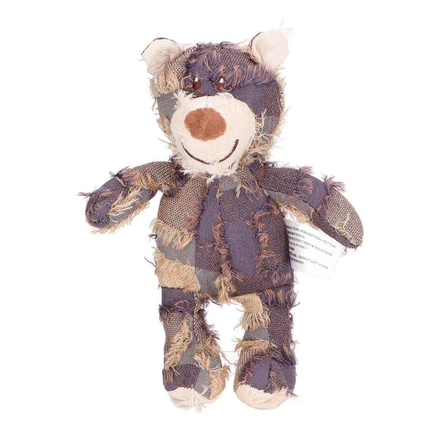 Purple Interactive Teddy Bear For Dogs, Bite-Resistant Chew Toy And Talking Companion