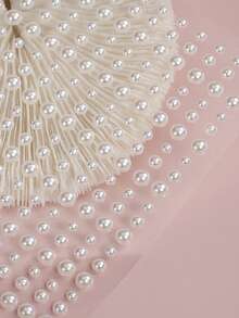 5件装多规格组合装，3mm/4mm/5mm尺寸闪亮白色珍珠颗粒脸部/眼角装饰水晶钻石贴纸，DIY，嘉年华，情人节，万圣节，圣诞节礼物，母亲节，派对，音乐节，面部毛发和指甲装饰，水钻贴纸 - 白色 - 查看 7