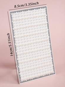 5件装多规格组合装，3mm/4mm/5mm尺寸闪亮白色珍珠颗粒脸部/眼角装饰水晶钻石贴纸，DIY，嘉年华，情人节，万圣节，圣诞节礼物，母亲节，派对，音乐节，面部毛发和指甲装饰，水钻贴纸 - 白色 - 查看 10