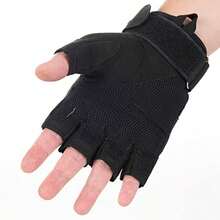 1pair Men's Half-Finger Tactical Gloves For Outdoor Cycling, Sports, Anti-Slip, Wear-Resistant, Climbing, Fitness, And Training - Multicolor - View 5