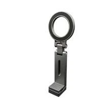 Magnetic Phone Holder, Magsafe Portable Travel Stand, Foldable Telescopic 360 Degree Rotation, Airplane Luggage Desk Universal Multi-Function Mini Metal Phone Holder