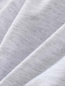 10件套男童纯色休闲柔软舒适轻盈针织长袖T恤和裤子套装，秋季款 - 彩色 - 查看 7