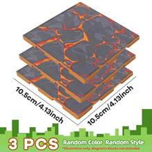 Lava/Grassland/River Magnetic Puzzle Board, Multiple Board Combinations, Compatible With Magnetic Building Blocks Toys, Outdoor Educational Puzzle Toys, Inspire Creativity, Develop Fine Motor Skills, DIY Magnetic Blocks, Gift For Boys And Girls - Multicolor - View 13