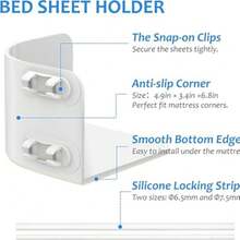 Bed Skirt Pins & Clips - As Pic - View 4