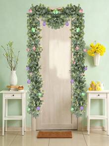 1/2pcs, 180cm/70.86in, Artificial Easter Egg Wreath, Eucalyptus Leaves, Egg Vine Hanging Ivy, Suitable For Easter Decoration, Room Decor, Home Decor, Bedroom Decor, Outdoor Decor, Kitchen Decor, Graduation Decor, Outdoor Patio Decor, DIY, Room Decor Supplies, Porch Wall Fireplace Farmhouse Decor - Multicolor - View 6