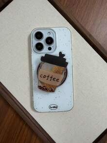 Giá đỡ điện thoại để bàn từ tính điều chỉnh được kiểu cốc cà phê, có thể gập lại và kéo dài, thiết kế hình cốc cà phê có kim tuyến, quà tặng mùa xuân. - Nhiều màu - Xem 2