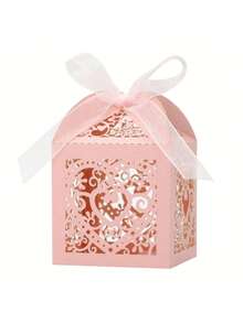 Elegant & Versatile 25-Pack Shine Cross Candy Boxes With Ribbon: Quality Gift Packaging For Holidays, Weddings, Baptisms, Birthdays, Baby Showers & Other Celebrations - Multicolor - View 5