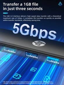 HP USB 集线器带 Type-C 充电适配器 2.0 分线器兼容苹果笔记本电脑转换器 4K 投影 PD 充电扩展集线器 4 合 1（黑色、白色、米色、银色） - 五合一 - 查看 9