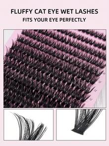 280 Clusters Single Strand DIY Eyelash Extensions Segmented False Eyelashes 14 Rows Large Capacity - C - View 5