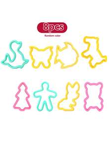 22pcs Kids Play Dough Tool Set - Macaron Color Play Dough Toys With Animal Shaped Molds, Suitable For 3-8 Years Old Children (Random Color) - Multicolor - View 9