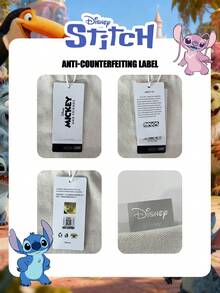 Disney 1个官方授权史迪奇印花手提袋，女士可爱卡通手提包，日常使用，可调节肩带斜挎包，方便携带 – 适合女性/女孩/学生，购物、外出理想之选 - 彩色 - 查看 3