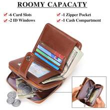 Women's Wallet, Small Women's Purse With RFID Blocking, Women's Wallet With 8 Card Slots, Minimalist RFID-Blocking Small Wallet For Cards, Cash, Travel, For Women And Men - 棕色 - 查看 2