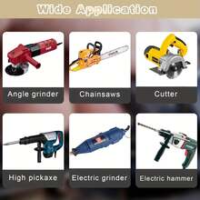 50 Stück Kohlebürsten Ersatz Set, schwere Metallbasis, geeignet für Bohrmaschinen, Schleifer, Schleifmaschinen und Motoren, Motorersatzteile - Verschiedenfarbig - Übersicht 6