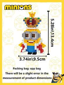 Linkgo Connection Building Blocks Dave Stuart Funny 3D Model Anime Minions Mini Brick Figure Toy For Christmas Gift - Multicolor - View 6
