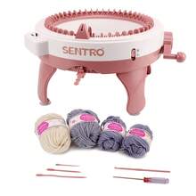 MAZHA Sentro 22/40/48 Needle Hand Knitting Loom Kit, DIY Scarf, Hat, Sweater And Socks For Adults And Kids, With Row Counter