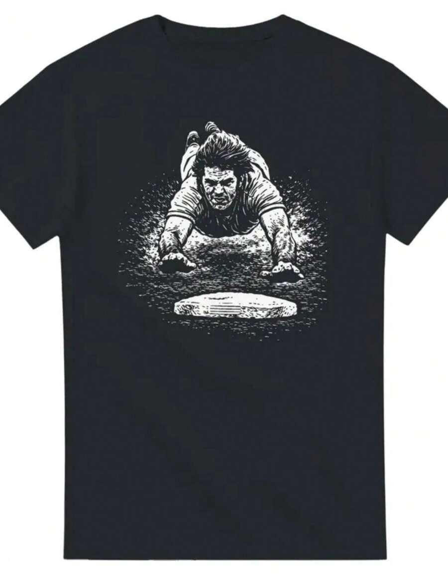 Headfirst Immortal ~ Pete Rose " Hit King" Linocut Design Heavyweight Unisex Crewneck T-Shirt _ Gildan® 5000 - màu đen - Xem 1