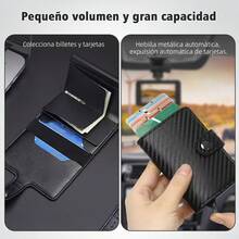 TendenciaCartera De Hombre Con Tarjetero De Aluminio Protección RfidCalidad premium - Marrón claro - Ver 5