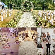 1000 cánh hoa hồng giả/gói, chất liệu nhựa, thích hợp cho đám cưới, lễ đính hôn, cầu hôn và ngày Valentine, không phải hoa thật. - Nhiều màu - Xem 7