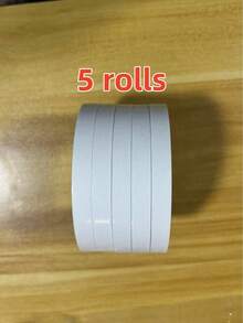 10 Rolls Double-Sided Tape, Durable DIY Essential Double-Sided Tape, Waterproof, Reusable, Suitable For Scrapbooking, Gift Wrapping, Crafts, Office & School Supplies - White, Compatible With Plastic Surfaces. Can Be Used For Photo Albums, Homemade Photos, Gift Wrapping, Paper Storage Boxes, Office, Back To School, Parties, Map Making, Etc. Easy To Remove, No Residue Left. Color And Style Shipped Randomly. - White - View 17